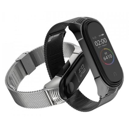 Fém szíj Xiaomi Mi-hez Band 5/6 fekete