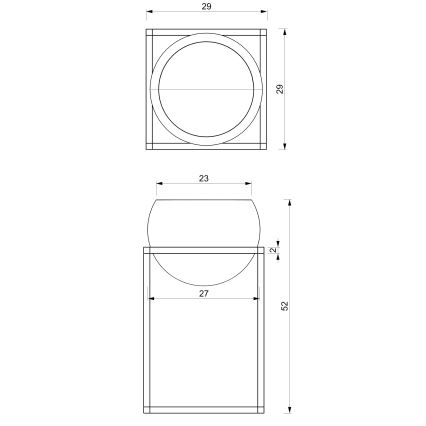 Fém virágcserép 51,3x29 cm fekete/arany