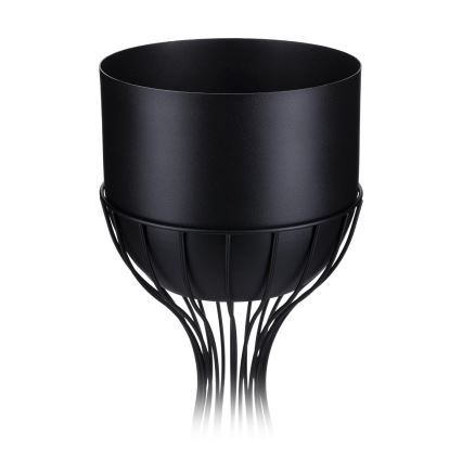 Fém virágcserép LOFT 46x20 cm fekete