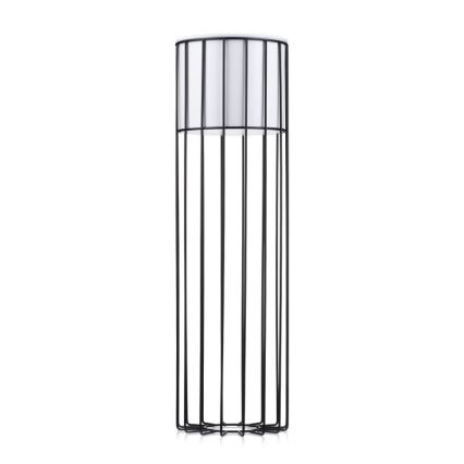 Fém virágcserép LOFT 70x20 cm fekete/fehér