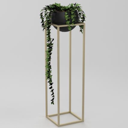 Fém virágcserép 111,3x29 cm arany színben