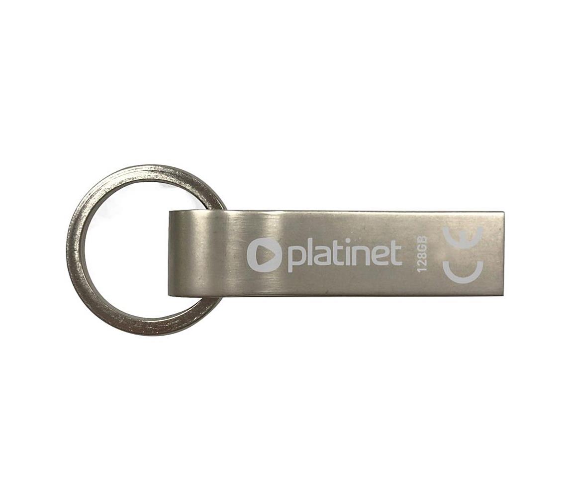 Fém vízálló Flash Disk USB 128GB króm PMFMK128