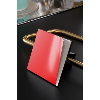 Fém WC-papír tartó 8x16 cm fekete/arany