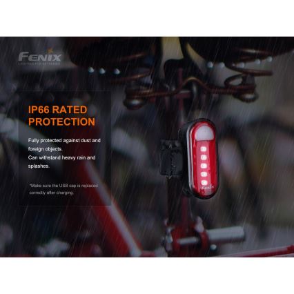 Fenix BC05RV20 - LED Újratölthető kerékpár lámpa LED/USB IP66 15 lm 120 óra