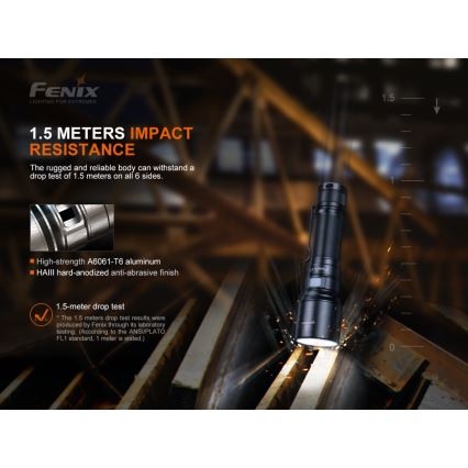 Fenix C7 - LED, fényerőszabályozható tölthető elemlámpa LED/1x21700 IP68 3000 lm 68 óra