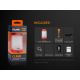 Fenix CL26RRED - LED Dimmelhető portable rechargeable lámpa LED/USB IP66 400 lm 400 h narancs
