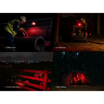 Fenix CL27RGRE - LED Dimmelhető újratölthető lámpa LED/USB IP66 1600 fényes 285 h 5000 mAh