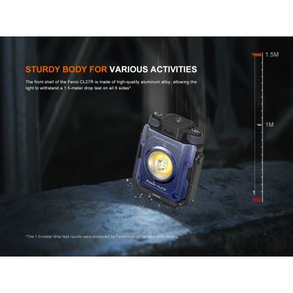 Fenix CL27RGRE - LED Dimmelhető újratölthető lámpa LED/USB IP66 1600 fényes 285 h 5000 mAh