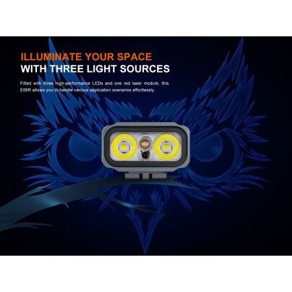 Fenix E06RTKS - LED Dimmelhető újratölthető zseblámpa UV LED/USB IP66 700 lm 60 h 750 mAh türkiz