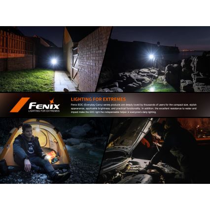 Fenix E06RTKS - LED Dimmelhető újratölthető zseblámpa UV LED/USB IP66 700 lm 60 h 750 mAh türkiz