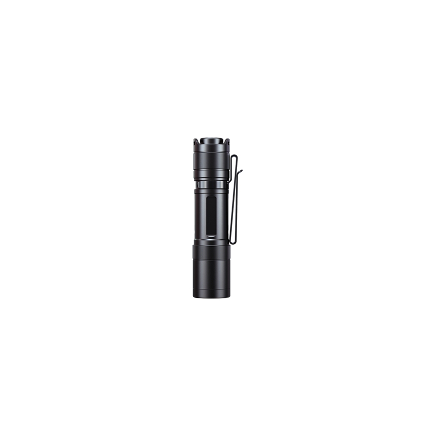 Fenix E12V30 - LED fényerőszabályzós újratölthető zseblámpa LED/1xAA 2000 mAh IP68 200 lm 100 óra fekete