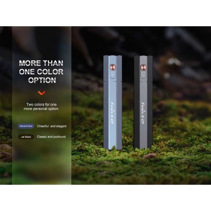 Fenix ECPBLUE - LED Tölthető zseblámpa power bankkal USB IP68 1600 fényes 504 h 5000 mAh kék