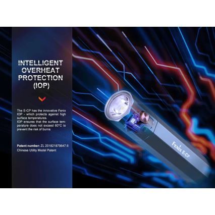 Fenix ECPBLUE - LED Tölthető zseblámpa power bankkal USB IP68 1600 fényes 504 h 5000 mAh kék