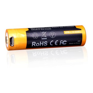 Fenix FE18650LI26USB - 1 db USB/3,6V 2600 mAh újratölthető akkumulátor