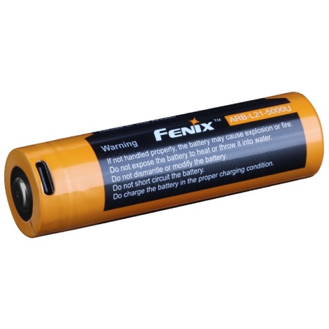 Fenix FE21700USB - 1db Tölthető elem USB/3,6V 5000 mAh