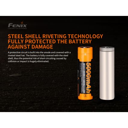 Fenix FE21700V20 - 1 db újratölthető 21700/3,6V 5000 mAh