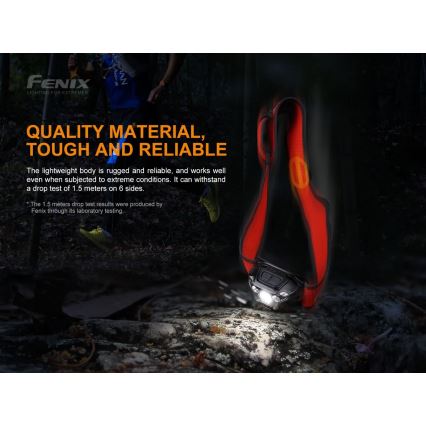 Fenix HL18RTRAIL - LED Újratölthető fejlámpa LED/3xAAA IP66 500 lm 300 óra