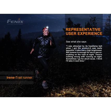 Fenix HL18RTRAIL - LED Újratölthető fejlámpa LED/3xAAA IP66 500 lm 300 óra