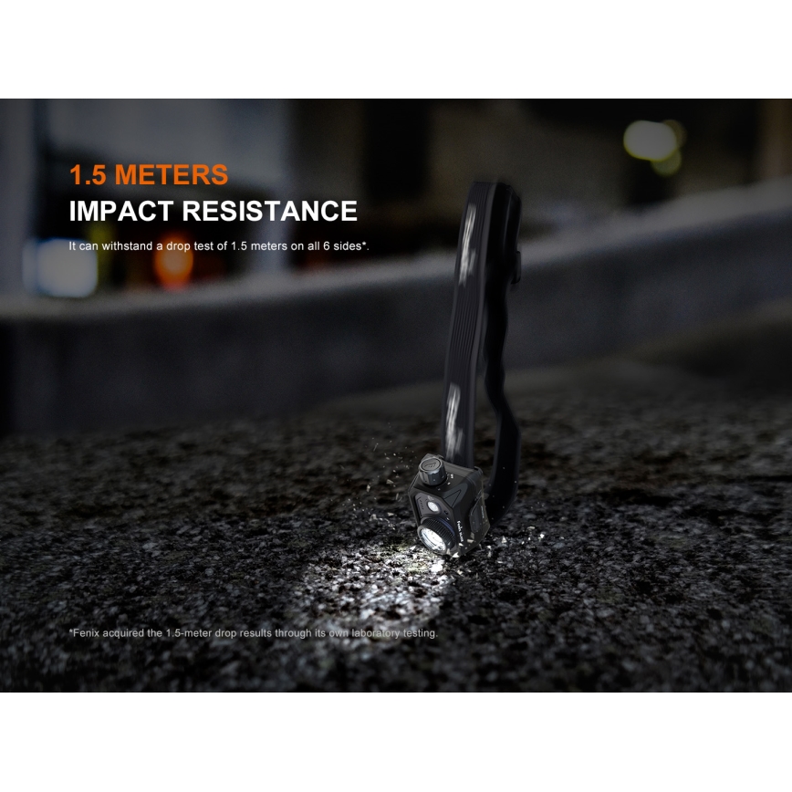 Fenix HL45R - LED Dimmelhető újratölthető összpontosítható fejlámpa LED/USB IP66 1000 fényes 240 h fekete