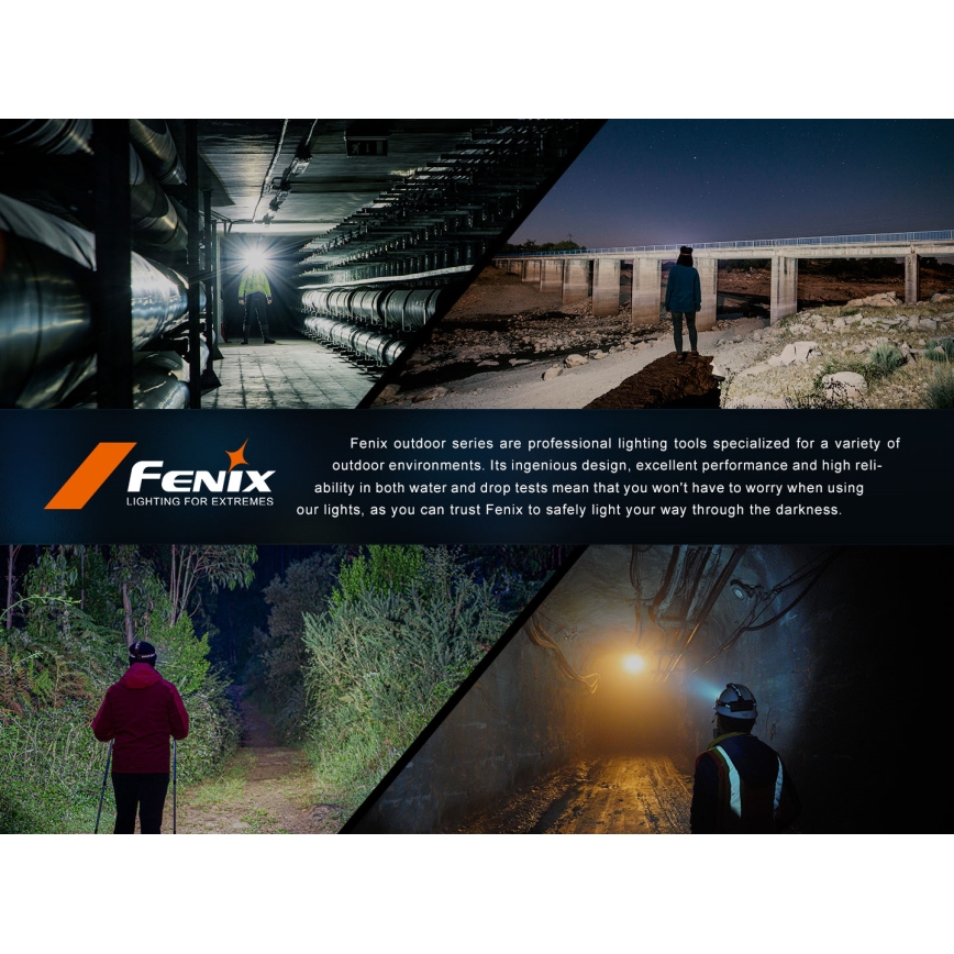 Fenix HL45R - LED Dimmelhető újratölthető összpontosítható fejlámpa LED/USB IP66 1000 fényes 240 h fekete