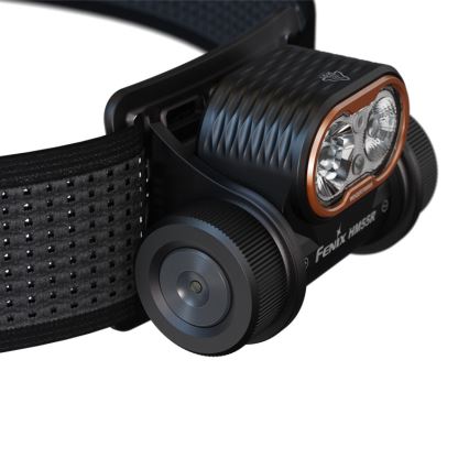Fenix HM55RABL - LED dimmelhető újratölthető fejlámpa LED/USB/1xCR123A 1600 mAh IP68 1200 lm 141,2 h fekete
