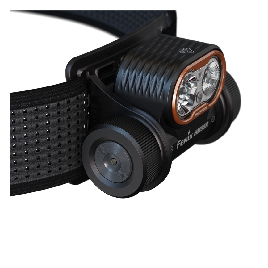 Fenix HM55RABL - LED dimmelhető újratölthető fejlámpa LED/USB/1xCR123A 1600 mAh IP68 1200 lm 141,2 h fekete