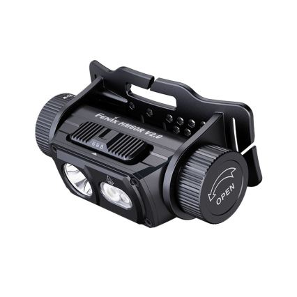 Fenix HM60RV20 - LED, fényerőszabályozható, USB-s újratölthető fejlámpa, 4000 mAh, IP68, 1600 lm, 292 h, narancssárga