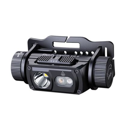 Fenix HM60RV20 - LED, fényerőszabályozható, USB-s újratölthető fejlámpa, 4000 mAh, IP68, 1600 lm, 292 h, narancssárga
