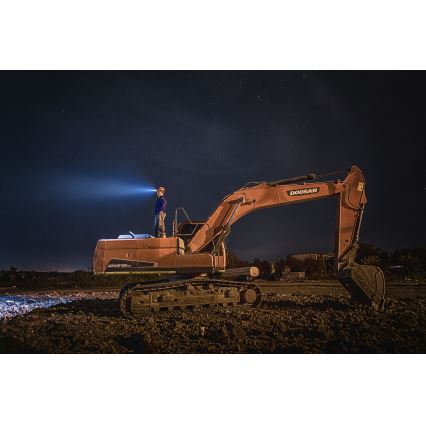 Fenix HM61R - LED Újratölthető fejlámpa 3xLED/2xCR123A IP68 1200 lm 400 óra