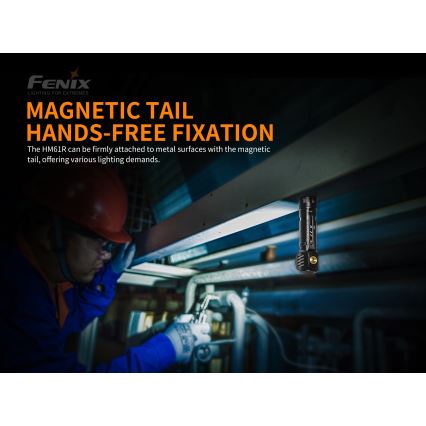 Fenix HM61R - LED Újratölthető fejlámpa 3xLED/2xCR123A IP68 1200 lm 400 óra