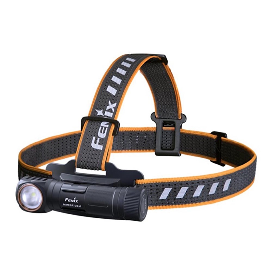 Fenix HM61RV20 - LED Tölthető fejlámpa LED/USB/2xCR123A IP68 1600 lm 300 h 3400 mAh