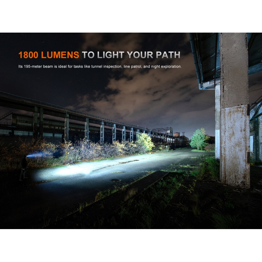 Fenix HM61RV30 - LED állítható fényerejű újratölthető fejlámpa LED/USB/1xCR123A 4000 mAh IP68 1800 lm 400 h fekete