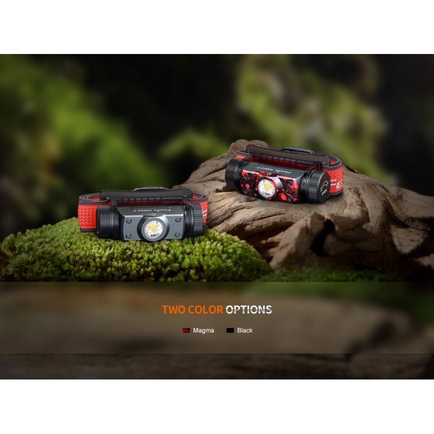 Fenix HM62TMGM - LED Dimmelhető újratölthető fejlámpa LED/USB IP68 1200 fényes 280 h 3400 mAh