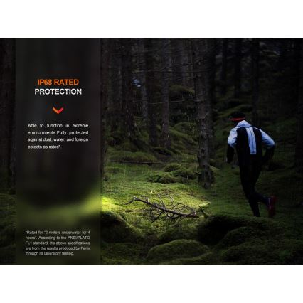 Fenix HM62TMGM - LED Dimmelhető újratölthető fejlámpa LED/USB IP68 1200 fényes 280 h 3400 mAh