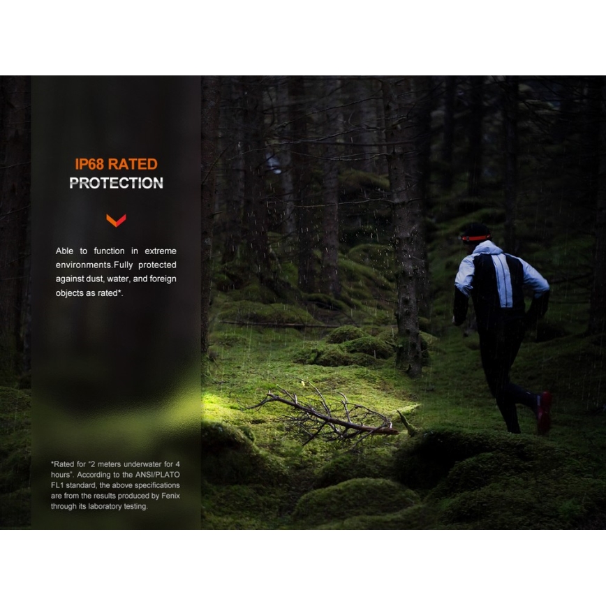 Fenix HM62TMGM - LED Dimmelhető újratölthető fejlámpa LED/USB IP68 1200 fényes 280 h 3400 mAh