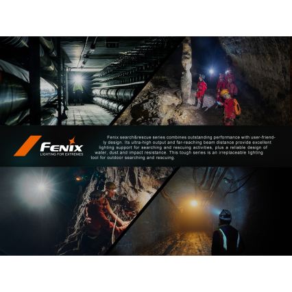 Fenix HP35R - LED, fényerőszabályozható, USB-újratölthető fejlámpa 5000 mAh IP66 4000 lm 500 h fekete