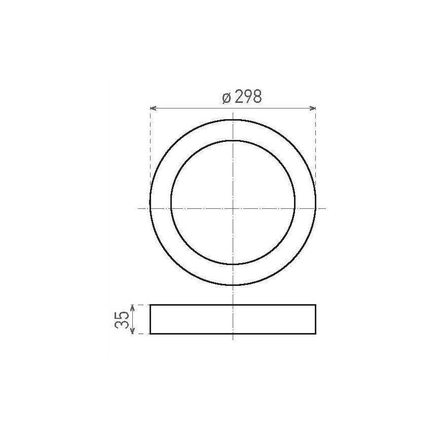 LED mennyezeti lámpa FENIX LED/24W/230V 2800K átm. 29,8 cm