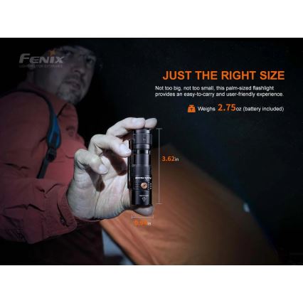 Fenix PD25R - LED Tölthető zseblámpa LED/USB/1xCR123A IP68 800 lm 70 h 700 mAh
