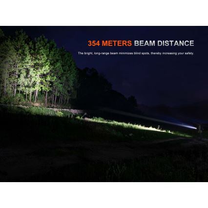 Fenix PD26RACE - LED fényerőszabályozható újratölthető zseblámpa LED/USB 1600 mAh IP68 1300 lm 556 h fekete