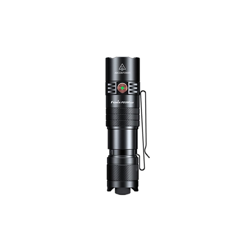Fenix PD26RACE - LED fényerőszabályozható újratölthető zseblámpa LED/USB 1600 mAh IP68 1300 lm 556 h fekete