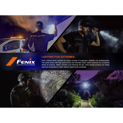Fenix SW05RUVBLC - LED Dimmelhető újratölthető zseblámpa LED/USB IPX6 150 lm 49 h 700 mAh fekete