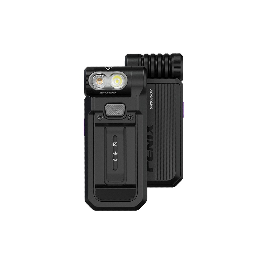 Fenix SW05RUVBLC - LED Dimmelhető újratölthető zseblámpa LED/USB IPX6 150 lm 49 h 700 mAh fekete