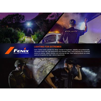 Fenix TK21RBLK - LED fényerőszabályozható tölthető zseblámpa LED/USB 6000 mAh IP68 3600 lm 72,5 h fekete