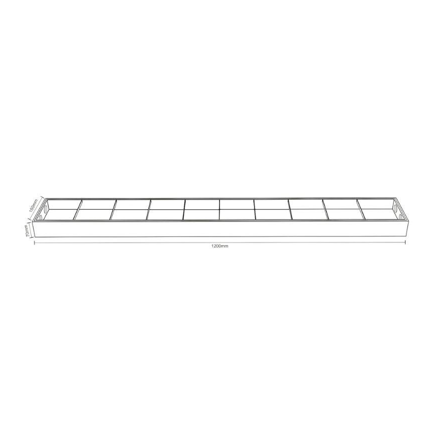 Fénycsöves lámpa T8 2xG13/18W/230V 120 cm fekete