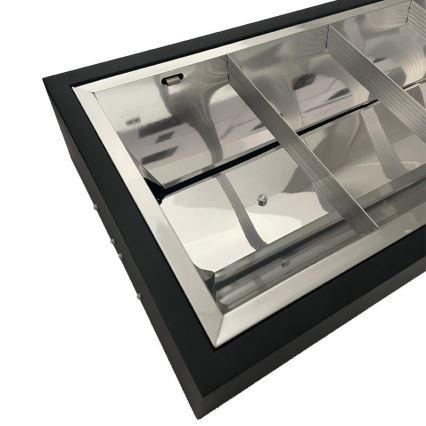 Fénycsöves lámpa T8 2xG13/18W/230V 120 cm fekete