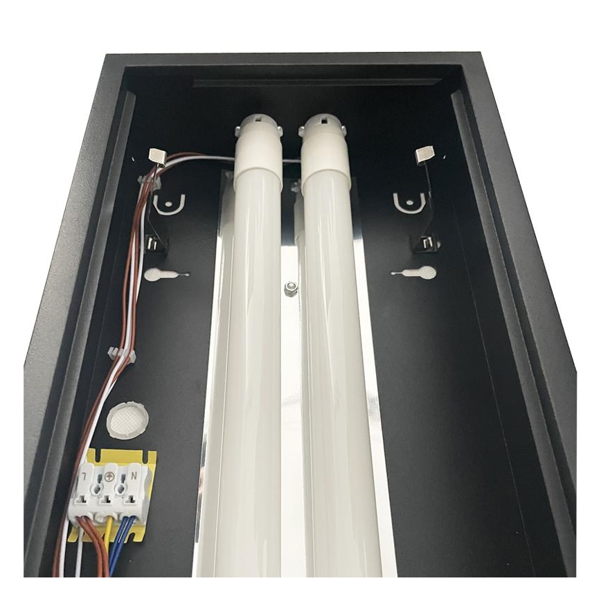 Fénycsöves lámpa T8 2xG13/18W/230V 120 cm fekete
