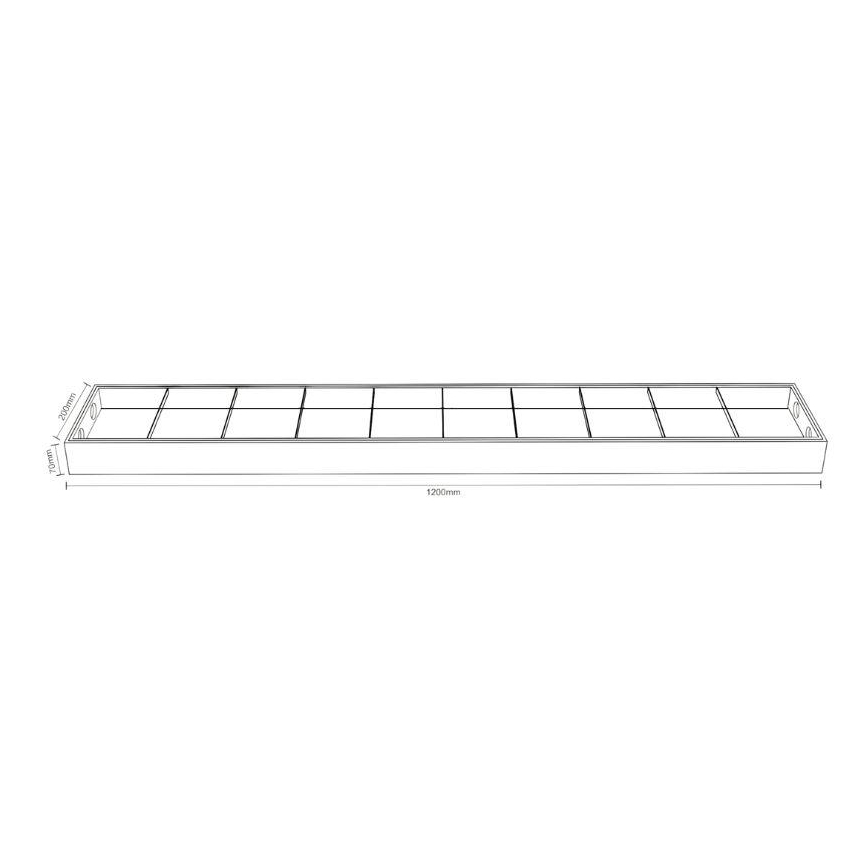 Fénycsöves lámpa T8 2xG13/18W/230V 120 cm fekete