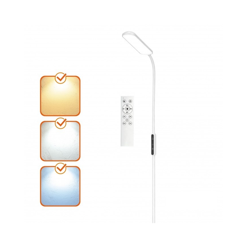 Dimmelhető LED állólámpa TEILO LED/10W/230V 3000/4000/6500K fehér + távirányítóval