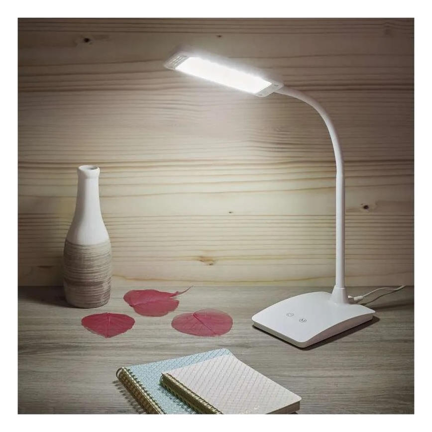 Fényerőszabályozható LED asztali lámpa EDDY LED/6W/230V 3000/4500/6800K fehér