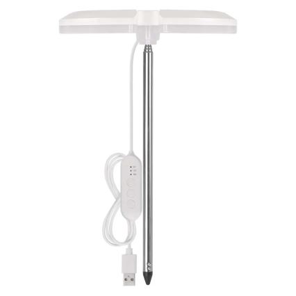 Fényerőszabályozható LED beltéri növénynevelő lámpa GROW LED/8W/5V